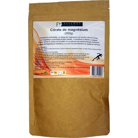 Citrate de magnésium pur 300G | 2500 mg | 4 mois de traitement | énergie et récupération rapide | haute biodisponibilité | l'allié des sportifs |