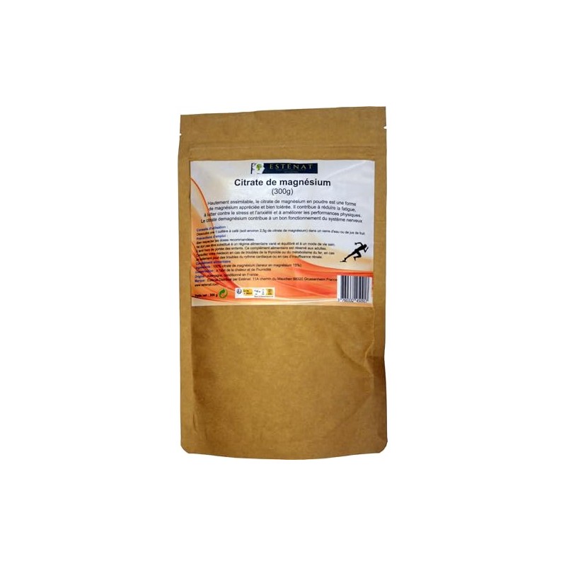 Citrate de magnésium pur 300G | 2500 mg | 4