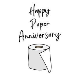 One Year Anniversary Notebook - 1st Paper Wedding Anniversary Gift: For Husband, Wife, Boyfriend, Girlfriend or Partner Relationship Present | Traditional Paper Theme to Celebrate Your Marriage