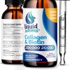 Liquid Collagen and Biotin 2 Fl. Oz Ultra-Strength Collagen Supplements
