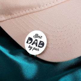 Dad Gifts from Daughter Son Wife Husband Funny Golf for Men Him Golf Ball Marker Christmas Valentines Day Birthday Magnetic Hat Clip Accessories Stepdad New Daddy Golfer Lover