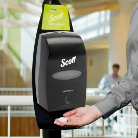 Kimberly-Clark Professional Scott Skin Care Soap Dispenser, Touch-less Electronic Wall Mount 92148-04 Black