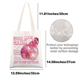 Midwest Princess Tote Bag Pink Pony Club Gifts Good Luck Lyric Gifts Singer Merch, Good Luck Uk