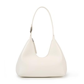 Crescent Bag Small Shoulder Bag Half Moon Mini Purse Everyday Trendy Purses for Women 2025, Creamy White