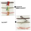 BIUDECO 3sets Girls Small Dinosaur Hair Ties Set Hair Bands