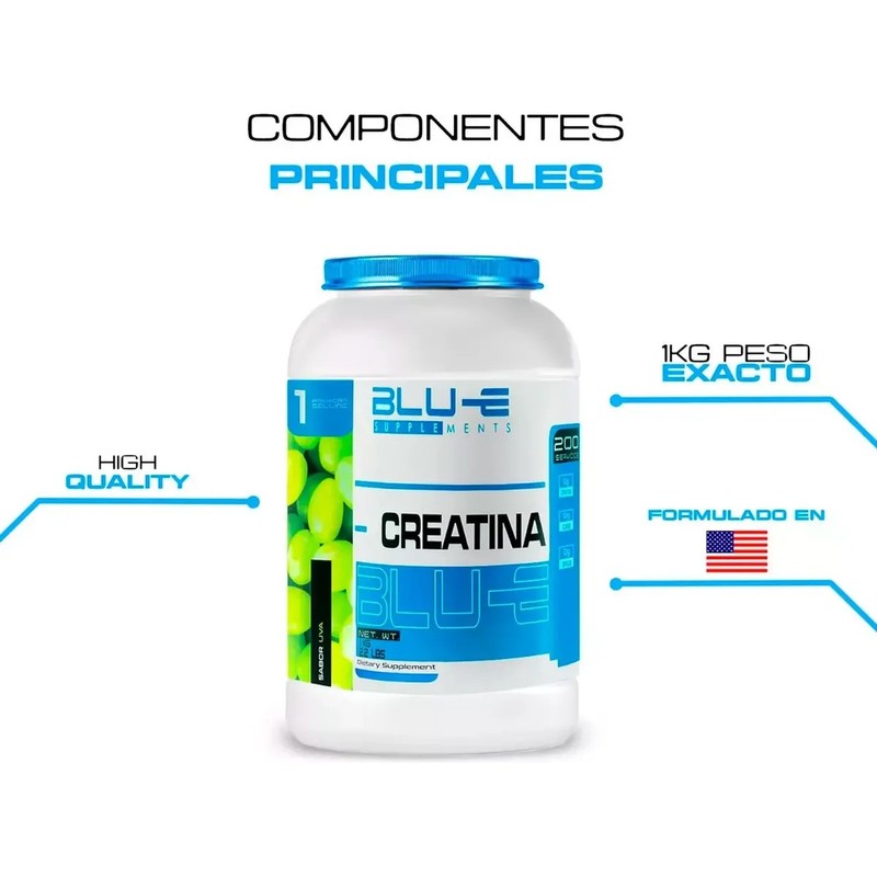 Blu-e Creatina Monohidratada 1kg Varios Sabores