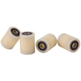 4 Pieces Nylon Rollers 30 mm diameter 40 mm wide 8 mm bearing Precisely Machined in the EU(30-40-8)