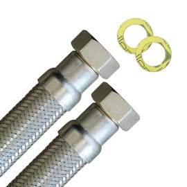 H2O-Flex® Flexible hose 1 inch nut x 1 inch nut, highly flexible reinforced hose DN 25 with drinking water approval