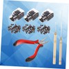 Mikinona Hair Extension Pliers Kit Ponytail Maker Micro Rings and