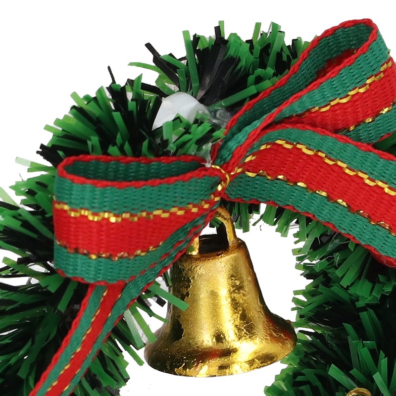 10Pcs Dollhouse Christmas Wreath Exquisite Colors Cute Life Scenes Miniature