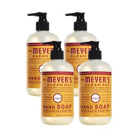 MRS. MEYER'S CLEAN DAY Hand Soap, Made with Essential Oils, Biodegradable Formula, Clementine (12.5 Fl Oz (Pack of 4))