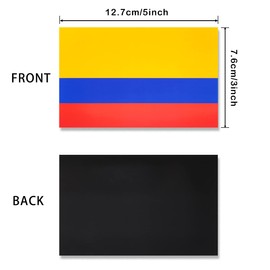 JBCD Colombia Colombian Flag Magnet Decal - for Car SUV Truck, 3 Pack, 3x5 Inches