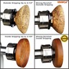 VINWOX 3-3/4INCH 4-Jaw Self-Centering Wood Lathe Chuck, 2" Round Jaw