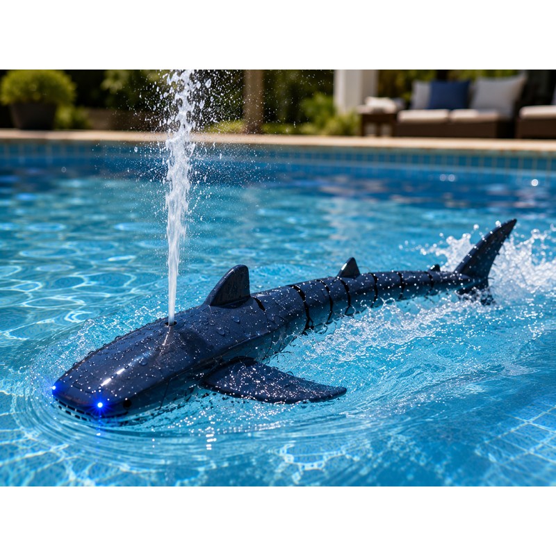 Remote Control Shark Pool Toy – 2.4GHz RC Swimming Shark