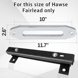 XOOKUN Universal 10" Flip Up License Plate Bracket for Anchor Chain Hawse Fairlead License Plate Mount, Compatible with Jeep Ford Dodge Chevy GMC Nissan Toyota Ram, Bumper Winch License Plate Holder