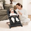 Foldable Baby Bouncer, Baby Seat with 3 Adjustable Heights, Portable