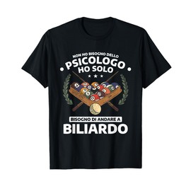Citazione Sport Biliardo Divertente Per Giocatore Biliardo Maglietta