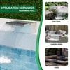 Waterfall Pool Fountain LONGRUNNEW 304 Stainless Steel 23.6" Rectangular Waterfall