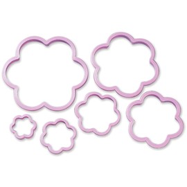 Wilton Nesting Plastic Cookie Cutter Set, Flowers, 6-Pack