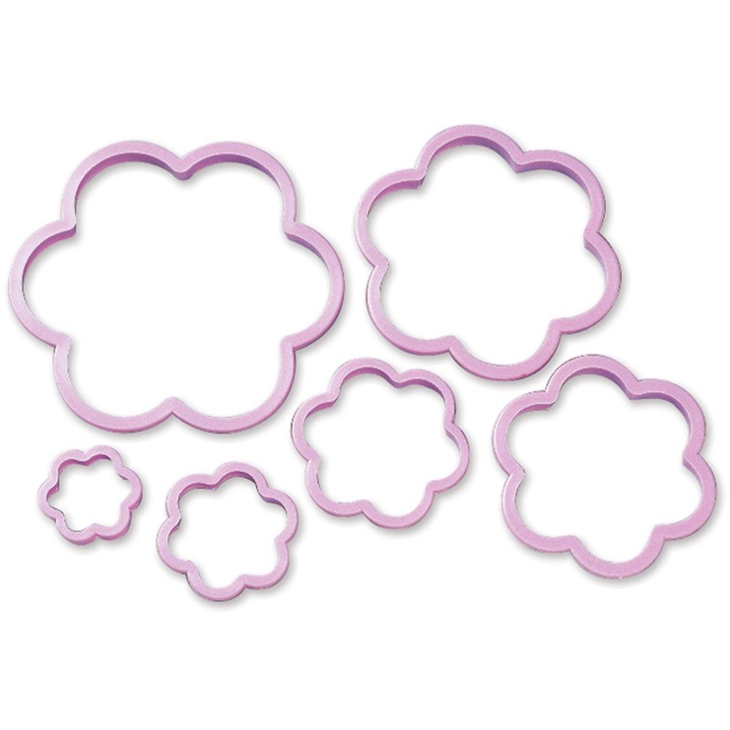 Wilton Nesting Plastic Cookie Cutter Set, Flowers, 6-Pack