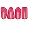 Avanti 12487 Stackable Ice Popscicle Moulds 4-Pieces Set, Red