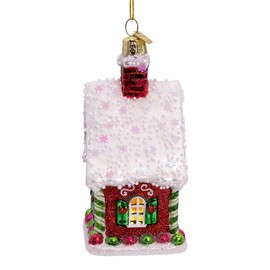 Kurt Adler 4.25-inch Noble Gems™ Gingerbread House Ornament
