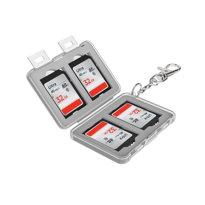 Flashwoife, 4 x SD SDHC Storage Memory Card Case Box