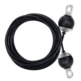 Anglekai 196In Home Gym Replacement Cable, Fix Fitness Pulley Cable with 2 Gravity Ball 5mm Gym Pulley Cable for Exercise Machine Cable Replacement (196in)