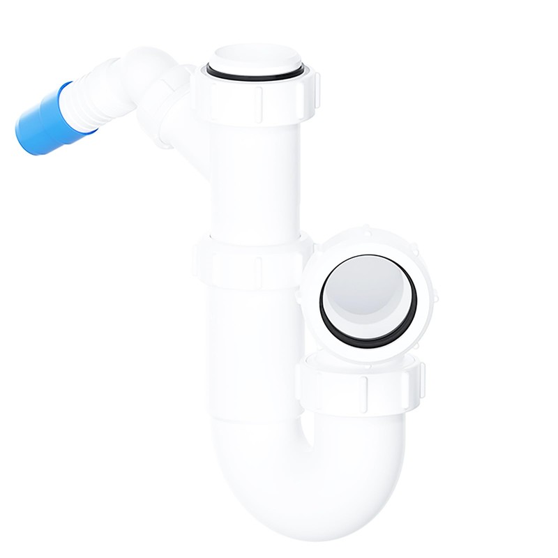 SPARES2GO 40mm Telescopic Sink Trap Kitchen Washing Machine Dishwasher 75mm