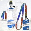 Lanyards for Neck with Card Holder, 2 Pcak Football Pattern