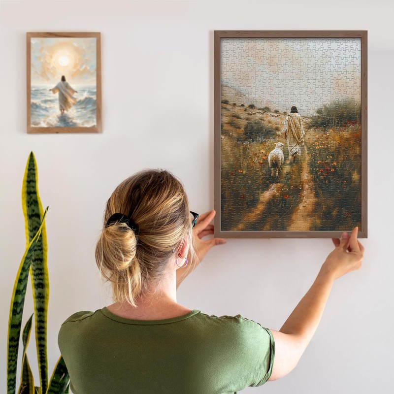 Christian Puzzles for Adults 1000 Pieces - Jesus Wooden Puzzles