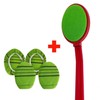 Exfoliating Back Scrubber with Handle and 4 Refills [FS-1]