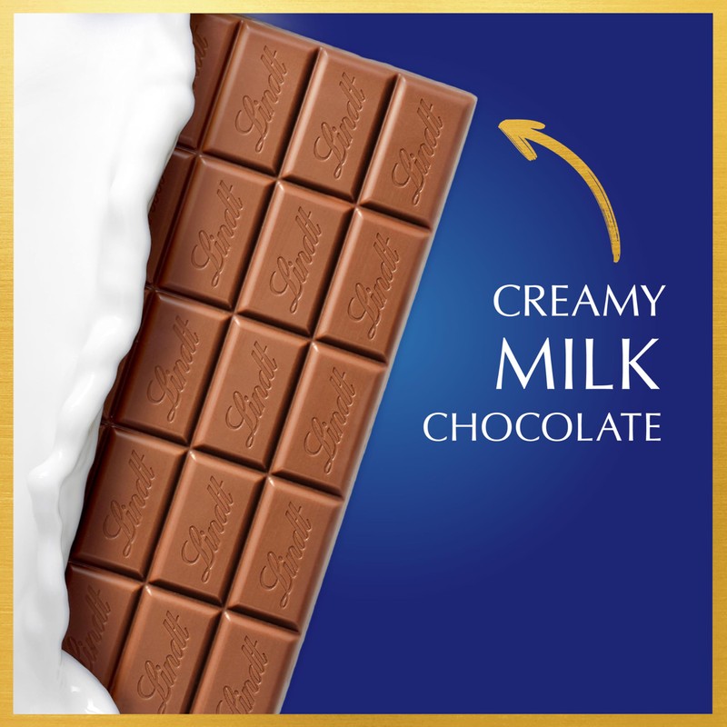 Lindt CLASSIC RECIPE Crispy Milk Chocolate Candy Bar, Milk Chocolate,