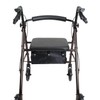 ProBasics Aluminum Rollator with 6-inch Wheels, Padded Seat and Backrest,