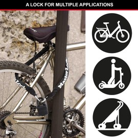 Master Lock Chain Lock 40 mm Weather Tough Padlock 6 x 900 mm - Black