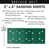 Serious Grit - 3" x 4" 6-Hole Assorted Grit Sanding