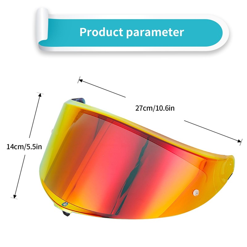 Lumfeerix Motorcycle Helmet Visor for K6 K6s Visor Face Shield