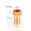 TopHomer 1Pcs BSP Hose Connector Brass Pipe Fitting 6mm/8mm/10mm/12mm/16mm/19mm/25mm, Hose