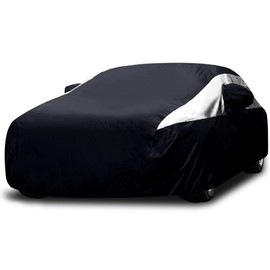 Titan Premium Multi-Layer PEVA Car Cover for Sedans 186-202". Waterproof, UV Protection, Anti-Scratch Protective Lining, Driver-Side Zippered Opening. Fits Camry, Accord and More.