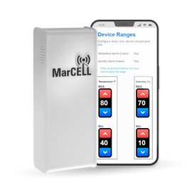MarCELL Cellular Temperature, Humidity & Power Monitor - RVs, Pet Safety Monitoring, Second Home Monitoring, Greenhouse Monitoring - 24/7 Monitoring & Instant Alerts -