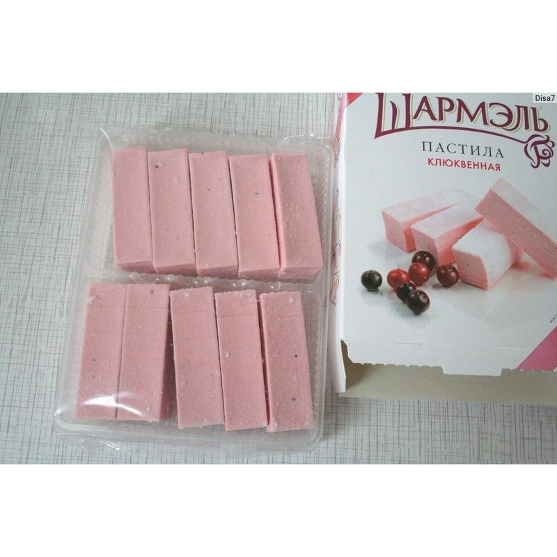 RUSSIAN PASTILA "SHARMEL" Cranberry 221 g Пастила Клюквенная Ударница "Шармэль"