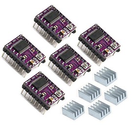 ARCELI 5pcs DRV8825 Stepper Motor Driver Module with Heatsink for RAMPS 1.4 CNC Shield 3D Printer