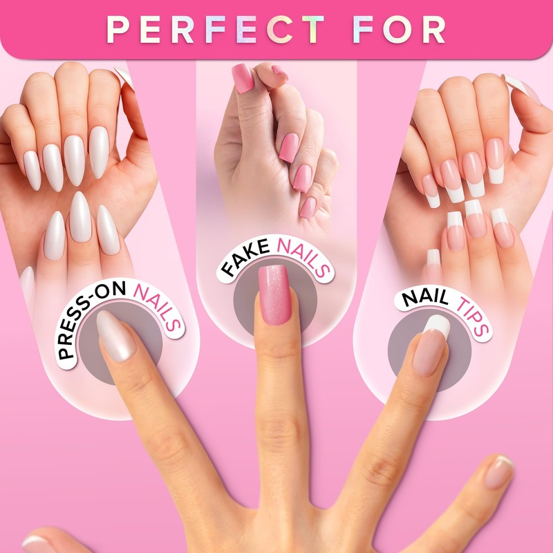 Super Strong Nail Glue for Press On Nails, Nail Tips