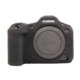 R5 Mark II Schutzhülle, weiches Silikon, ultradünn, leicht, für Canon EOS R5 Mark II Kamera, Schwarz