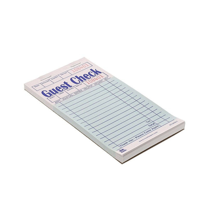 AmerCare Royal Green Pivot Point Guest Check Paper Receipt Book,