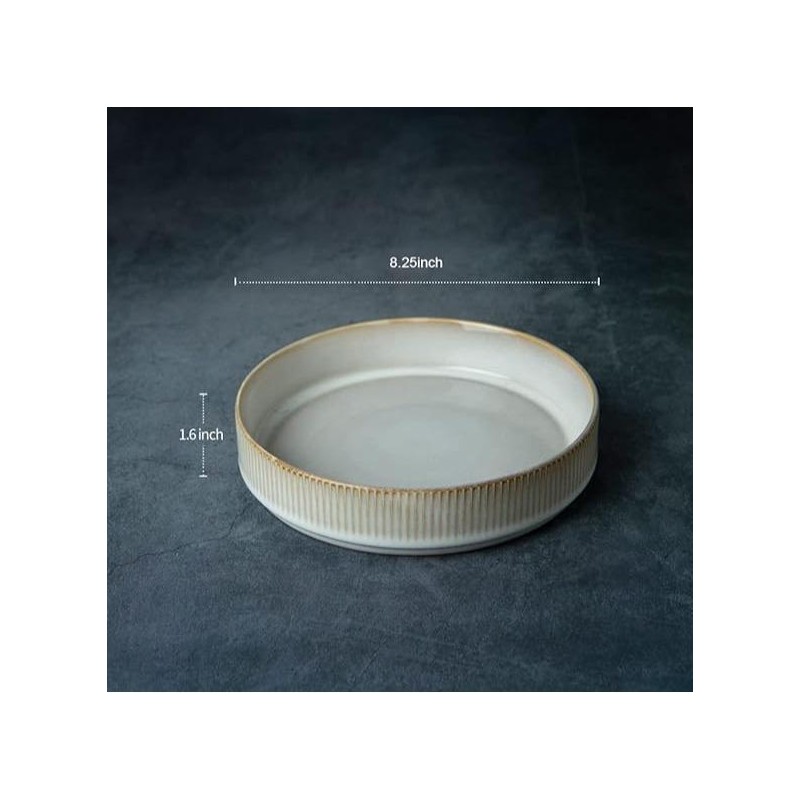Famiware Star 8.25'' Stoneware Large Pasta Bowl (Set of 4)