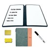 ECSenSe Reusable Small White Board, Portable Dry Erase Notebook, Green