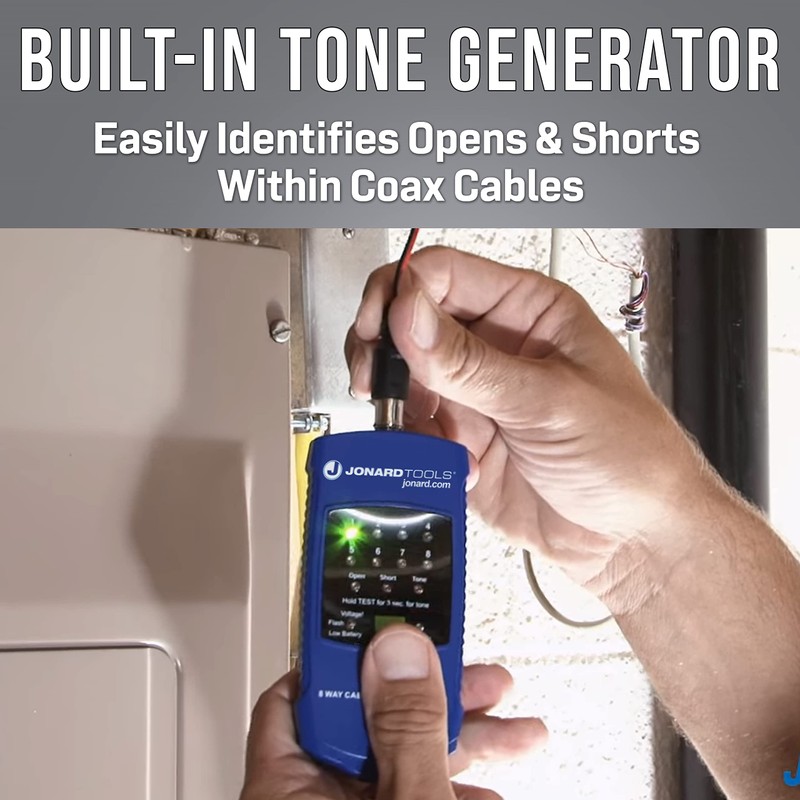 Jonard Industries Cable Mapper and Toner 8 Way