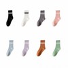 Non-slip Pilates & Yoga Socks 06 Yoga Mid-Calf - Purple 3ea