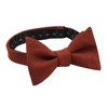 Mens Solid Linen Self Tie Bow Ties and Pocket Square